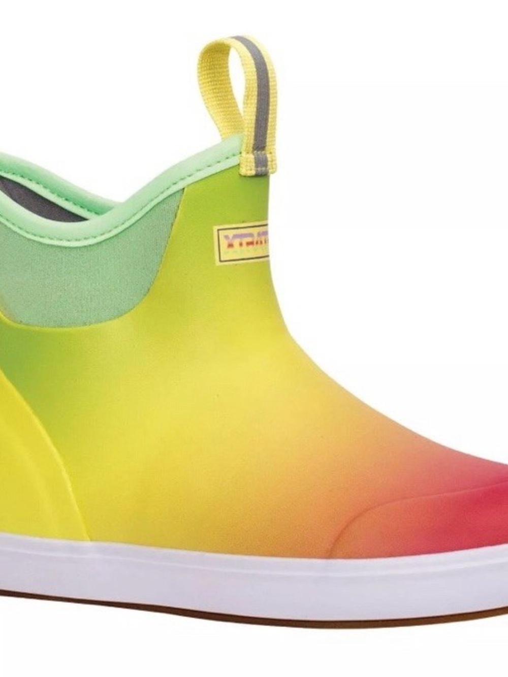 Xtratuf Waterproof Slip-On Rain Boot - Yellow to Pink